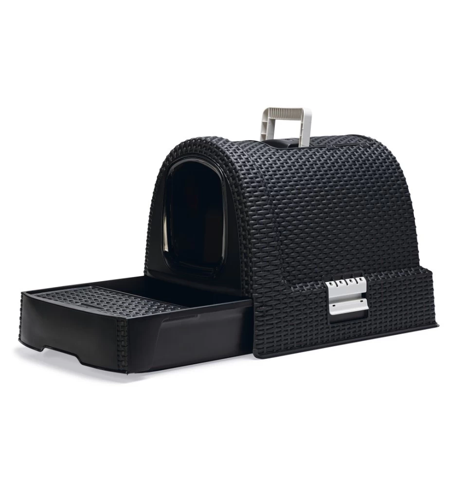 Beeztees Curver Kattenbak Antraciet 2 Beeztees Curver Kattenbak Antraciet - Afbeelding 2