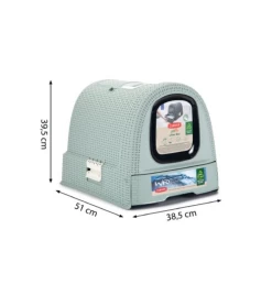 Beeztees Curver Kattenbak Lichtblauw -Dierbenodigdheden Winkel curver kattenbak lichtblauw 4