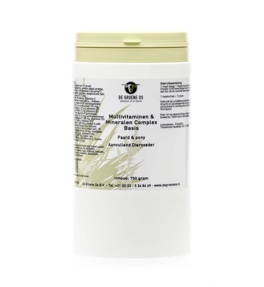 De Groene Os Multivitaminen & Mineralen Complex 1 De Groene Os Multivitaminen & Mineralen Complex