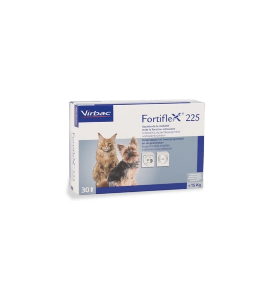 Virbac Fortiflex 225 (-15 Kg) - 30 Tabletten 1 Virbac Fortiflex 225 (-15 Kg) - 30 Tabletten