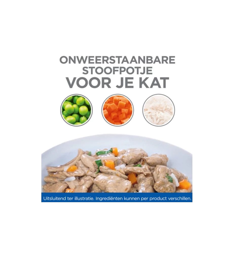 Hill's Science Plan Healthy Cuisine Kitten Stoofpotje Kip & Zeevis - 4 X 12 X 80 Gram 3 Hill's Science Plan Healthy Cuisine Kitten Stoofpotje Kip & Zeevis - 4 X 12 X 80 Gram - Afbeelding 3