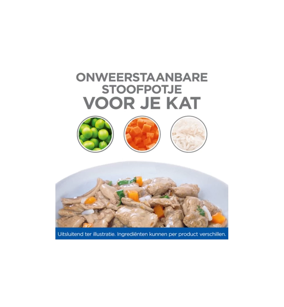 Hill's Science Plan Healthy Cuisine Volwassen Kat Stoofpotje Kip & Zalm - 4 X 12 X 80 Gram 3 Hill's Science Plan Healthy Cuisine Volwassen Kat Stoofpotje Kip & Zalm - 4 X 12 X 80 Gram - Afbeelding 3