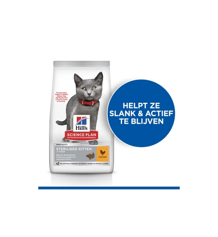Hill's Science Plan Sterilised Kitten Met Kip 2 Hill's Science Plan Sterilised Kitten Met Kip - Afbeelding 2