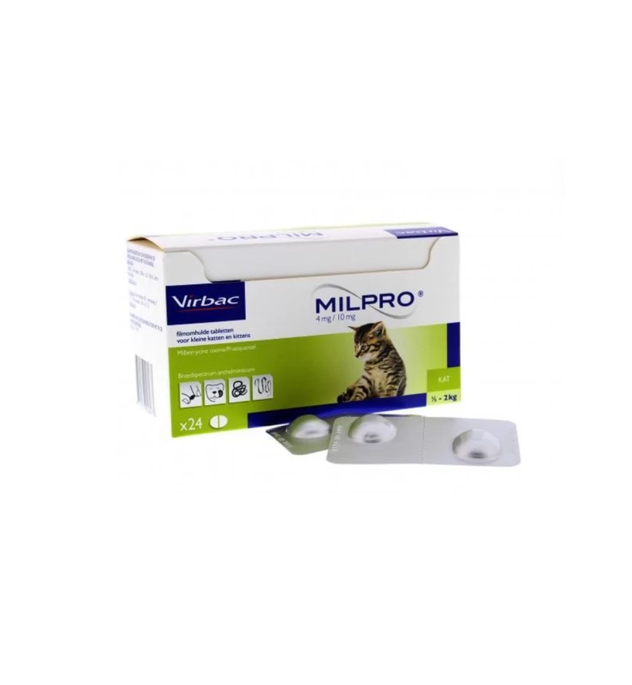 Milpro Kitten / Kleine Kat - 24 Tabletten 2 Milpro Kitten / Kleine Kat - 24 Tabletten - Afbeelding 2