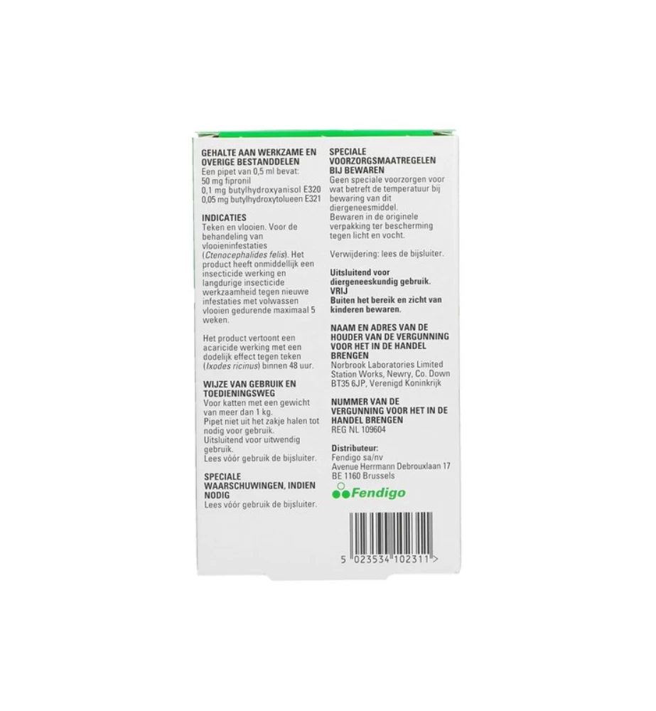 Pestigon 50 Mg Spot-On Kat - 4 Pipetten 3 Pestigon 50 Mg Spot-On Kat - 4 Pipetten - Afbeelding 3