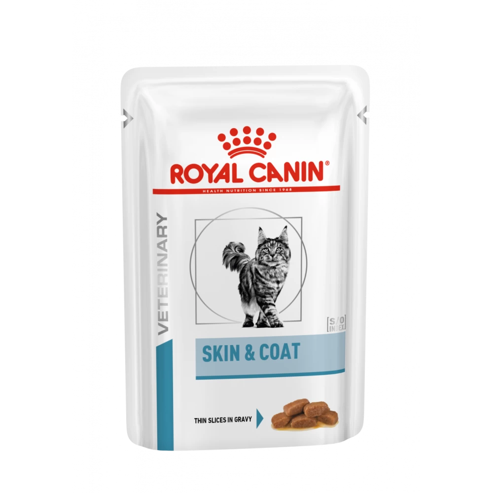 Royal Canin Skin & Coat Portie - 12 X 85 Gram 1 Royal Canin Skin & Coat Portie - 12 X 85 Gram